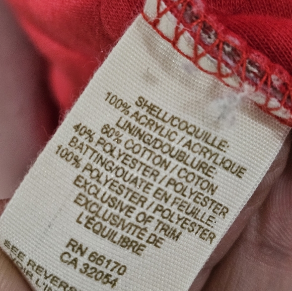 FREE PEOPLE Women Fair Isle Reindeer Hooded Quilted Red Beige Vest S - Picture 7 of 8